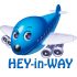 Лого сайта совместных путешествий HEY-in-WAY - дизайнер Alenaua