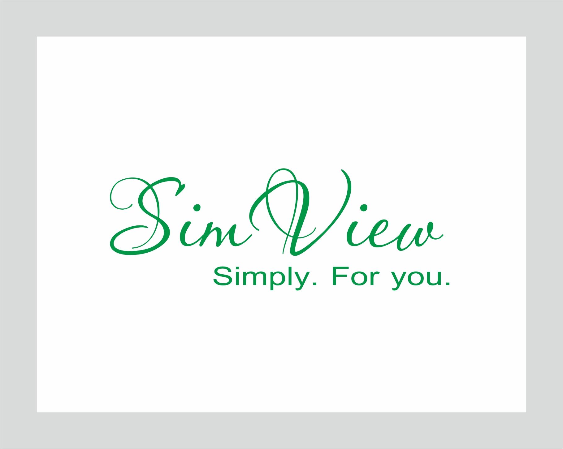 SimView лого и фирменный стиль - дизайнер studiavismut