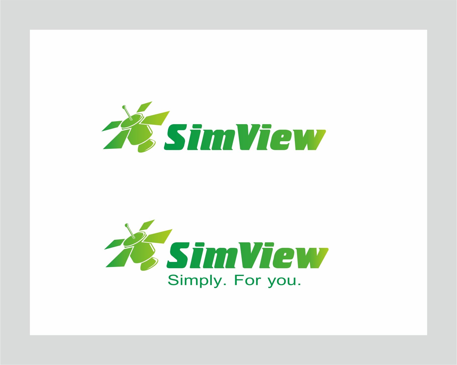 SimView лого и фирменный стиль - дизайнер studiavismut