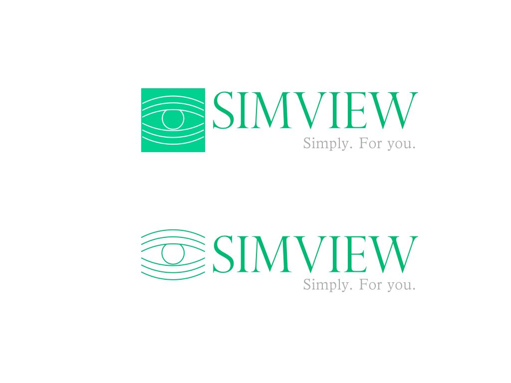 SimView лого и фирменный стиль - дизайнер kos888