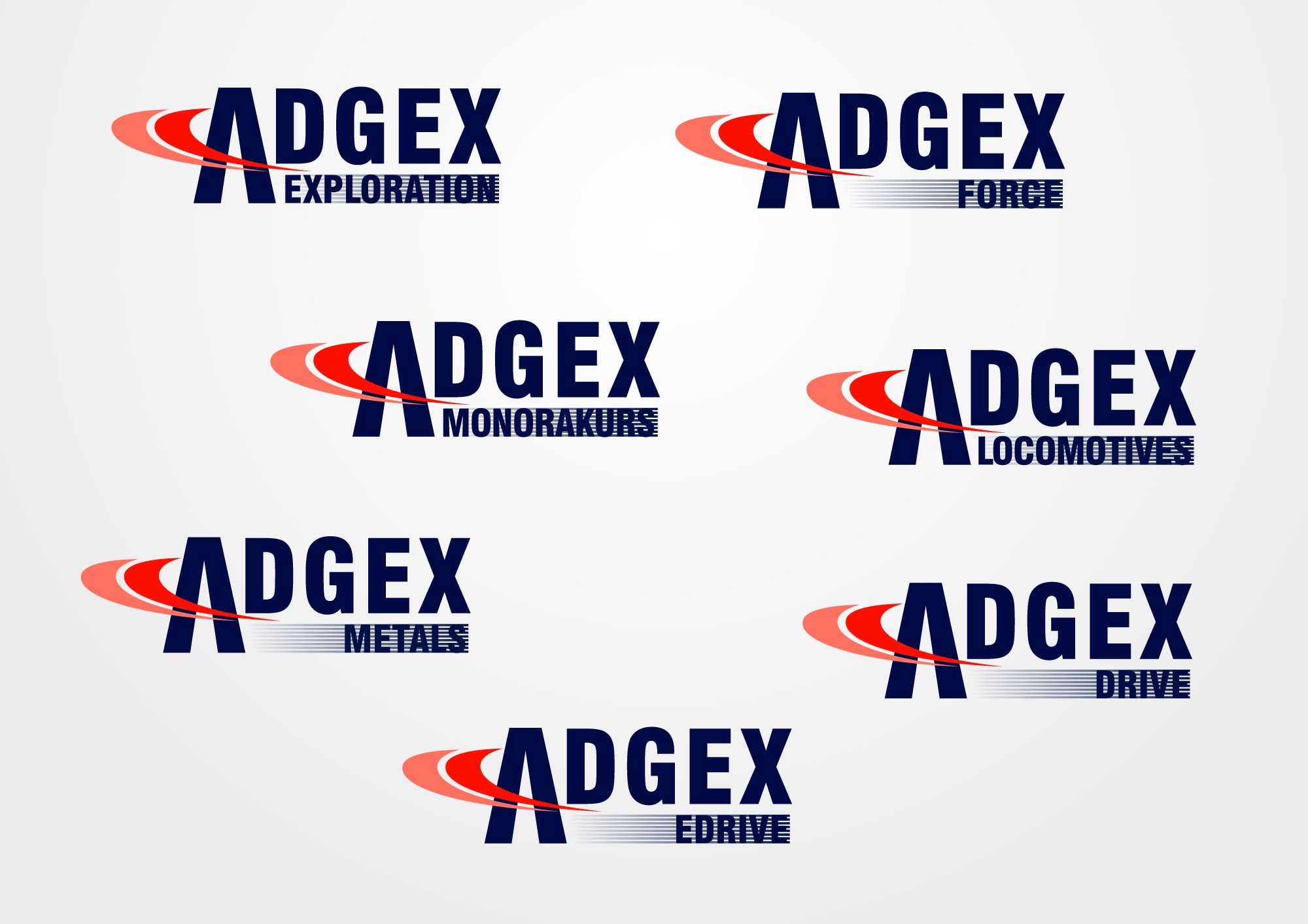 Набор логотипов для подразделений компании - дизайнер Alphir