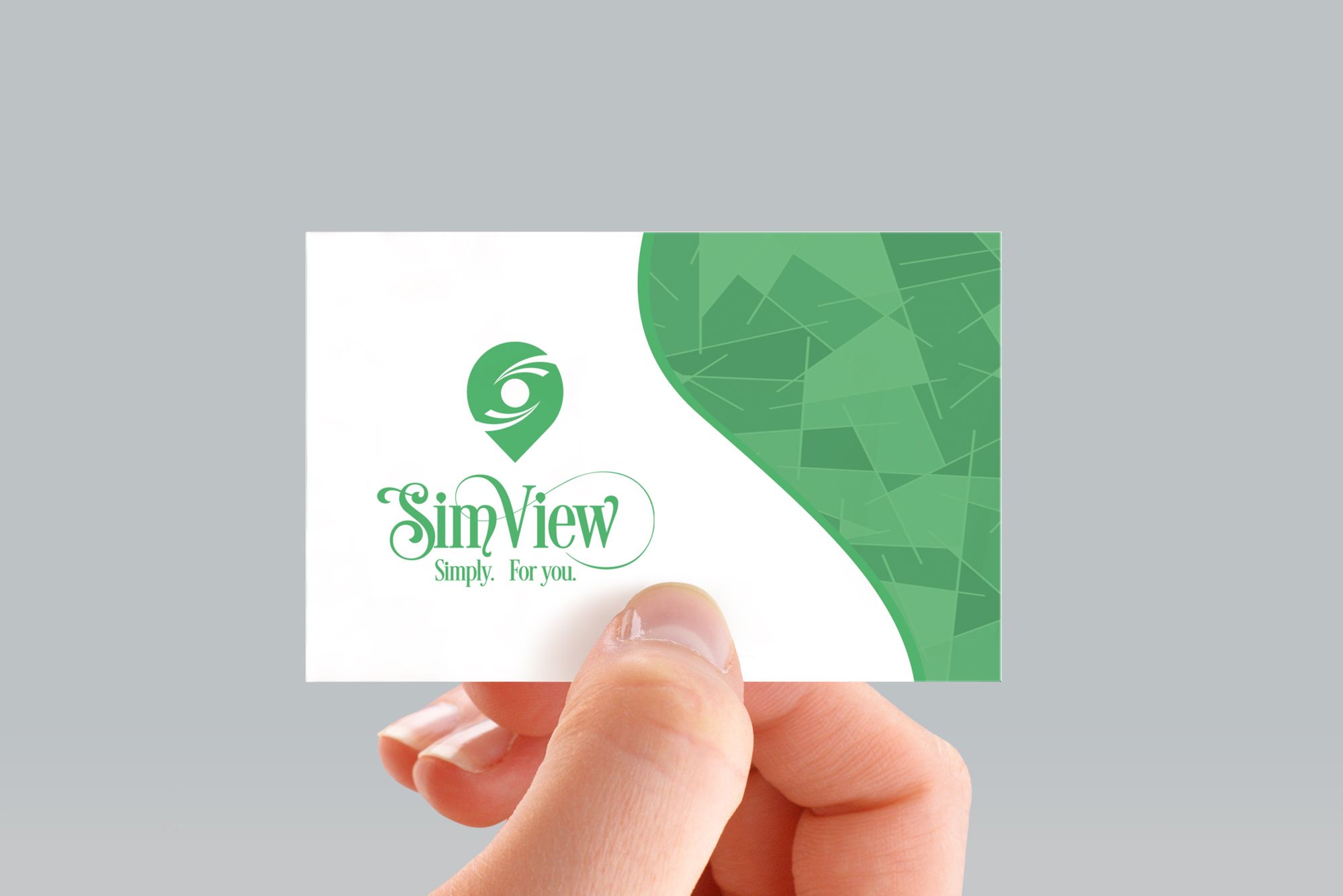 SimView лого и фирменный стиль - дизайнер Gas-Min