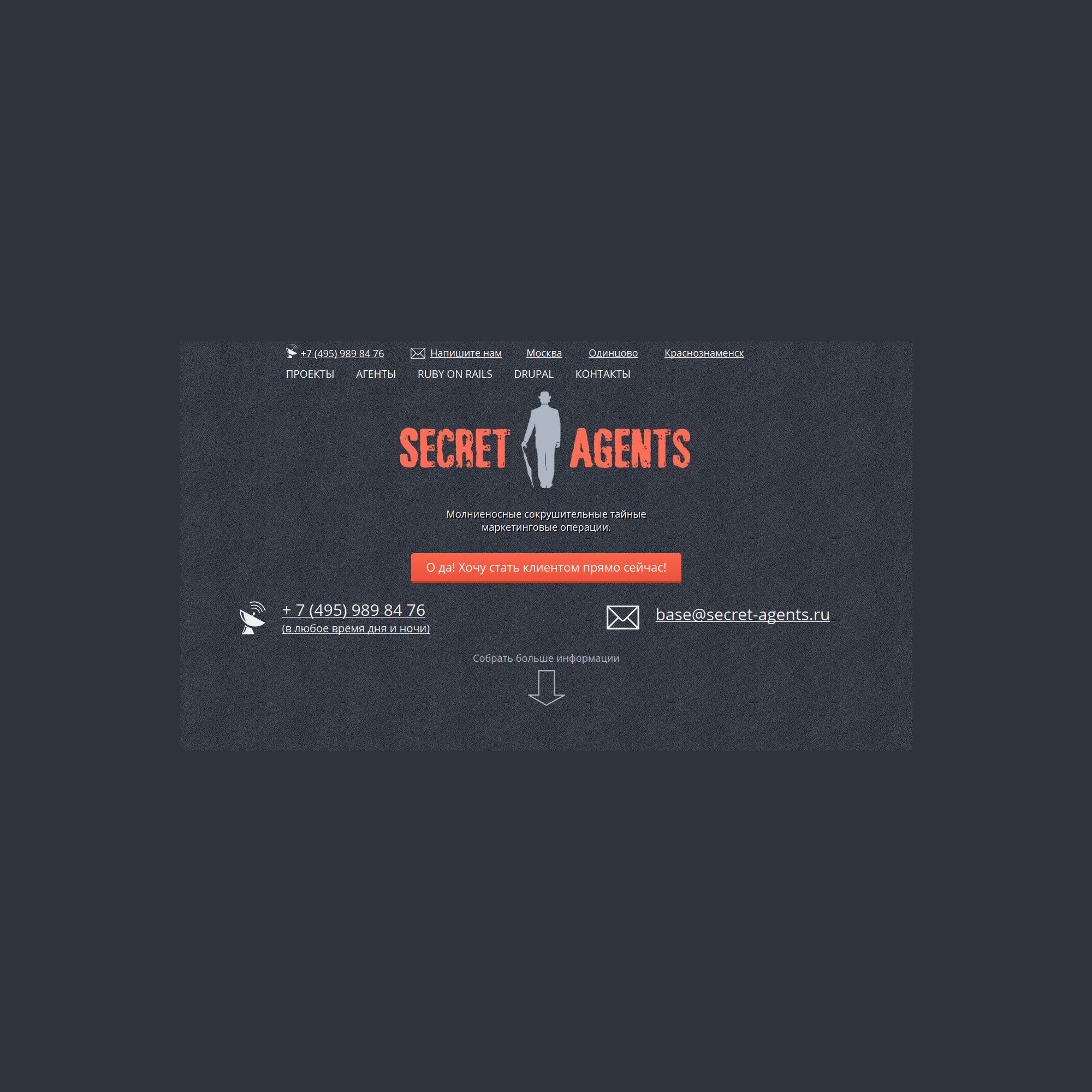Логотип для веб-разработчика Secret Agents - дизайнер Gas-Min