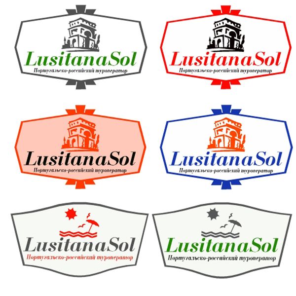 Логотип для туроператора Лузитана Сол - дизайнер Esira