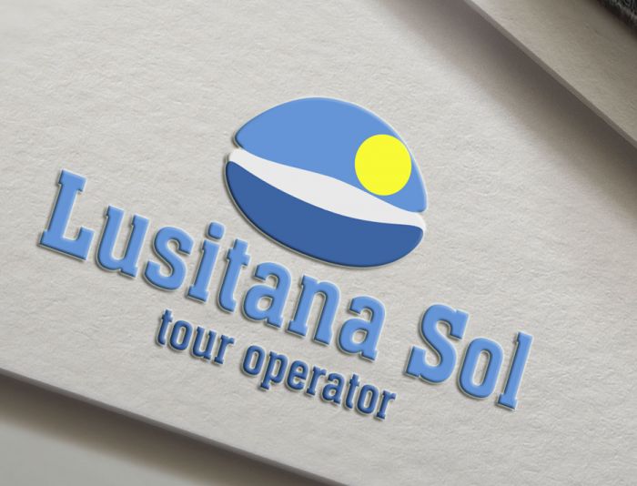 Логотип для туроператора Лузитана Сол - дизайнер TerWeb