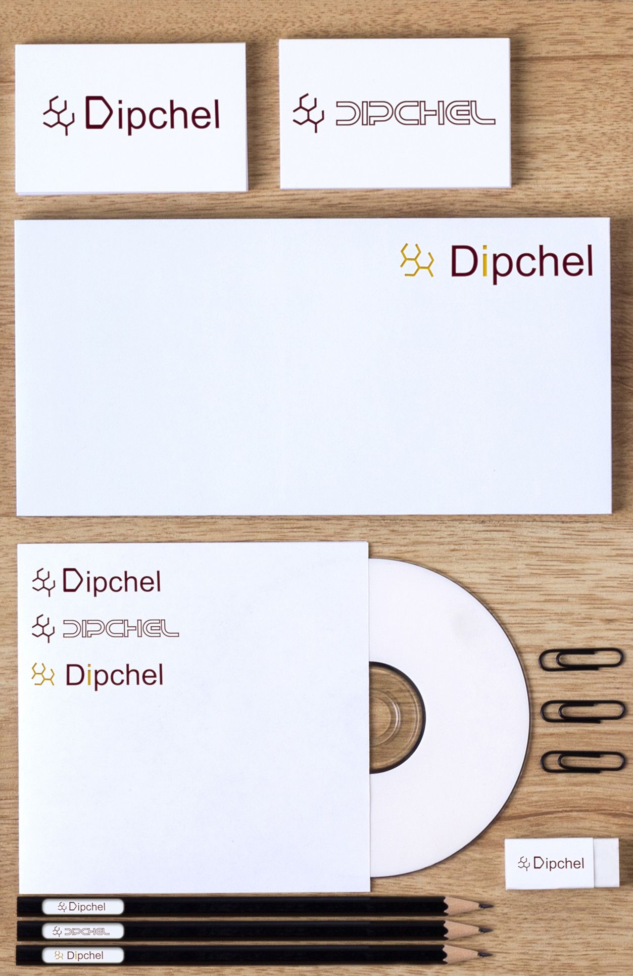 Логотип и фирменный стиль для Dipchel - дизайнер Foxtian