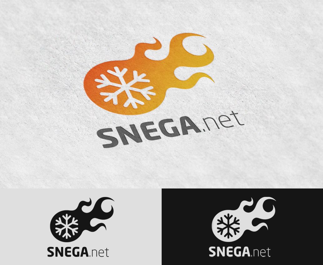Разработка логотипа для сайта snega.net - дизайнер deeftone