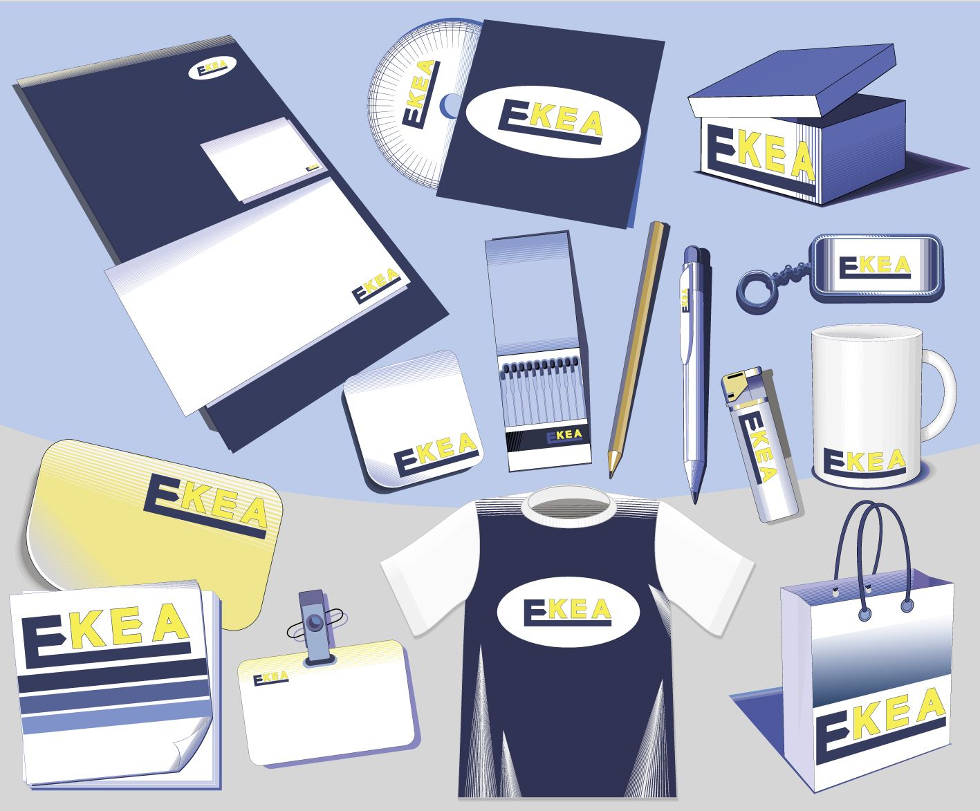 Логи и фирменный стиль для дилера товаров IKEA - дизайнер metallp