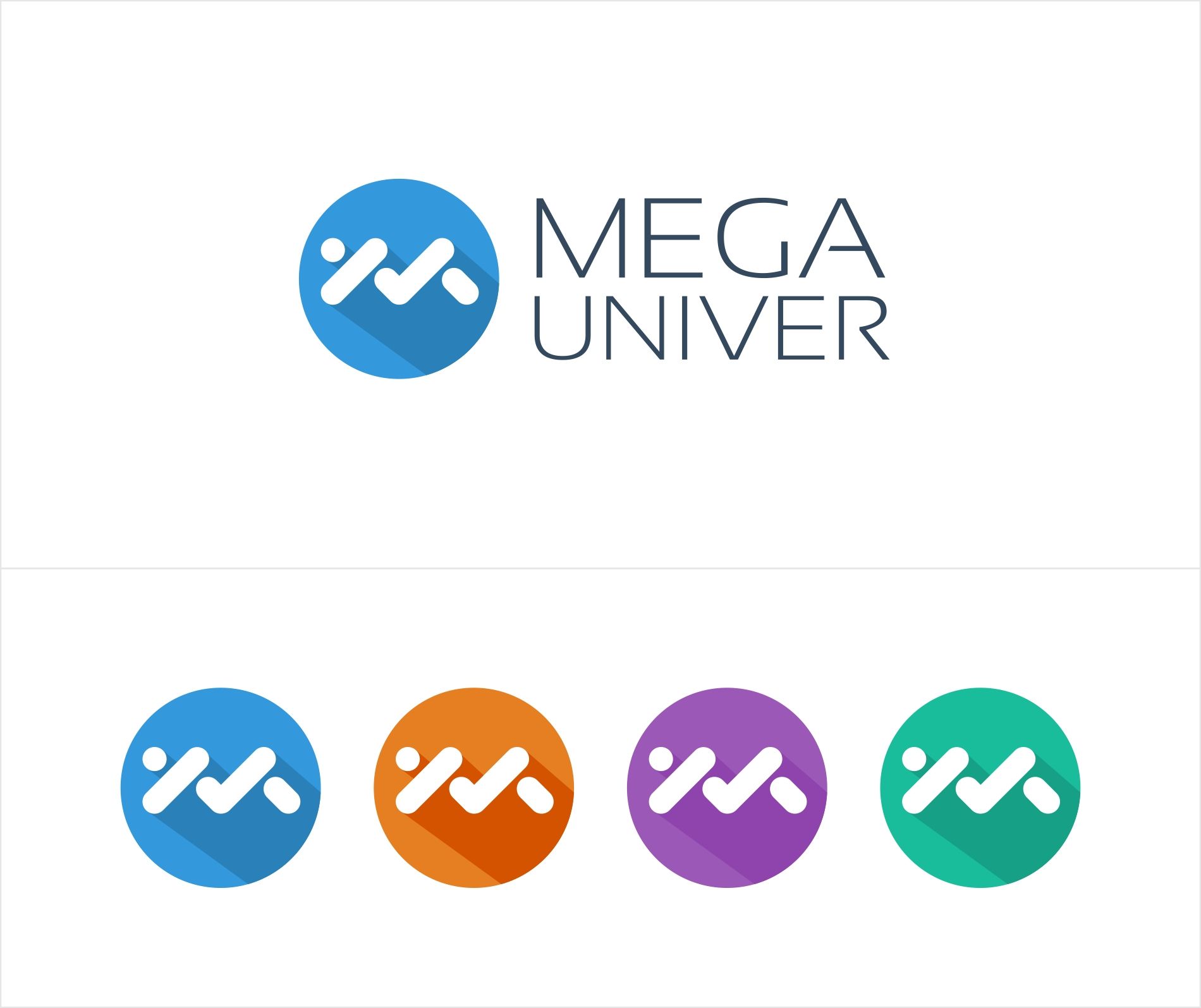 Разработка логотипа для сайта megauniver.ru - дизайнер kras-sky