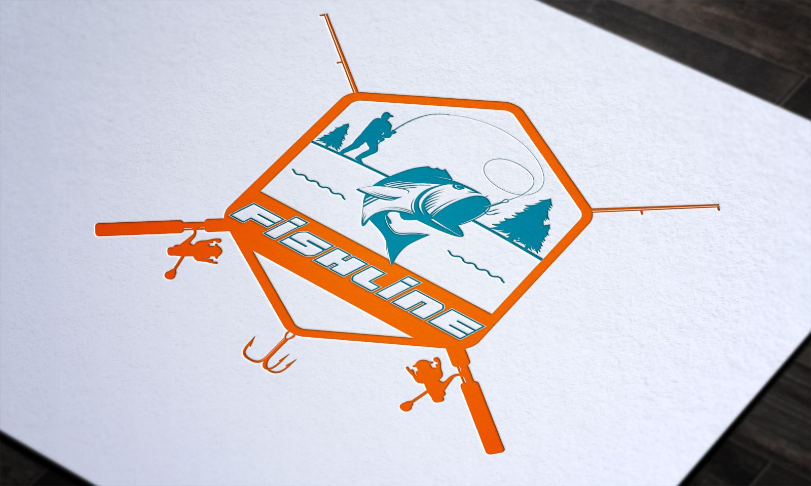 Разработка логотипа для сайта о рыбалке - дизайнер Splayd