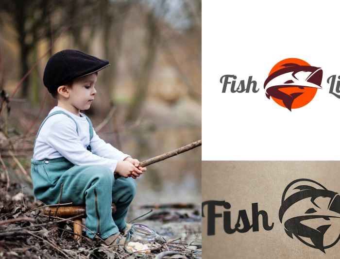 Разработка логотипа для сайта о рыбалке - дизайнер samjaslan