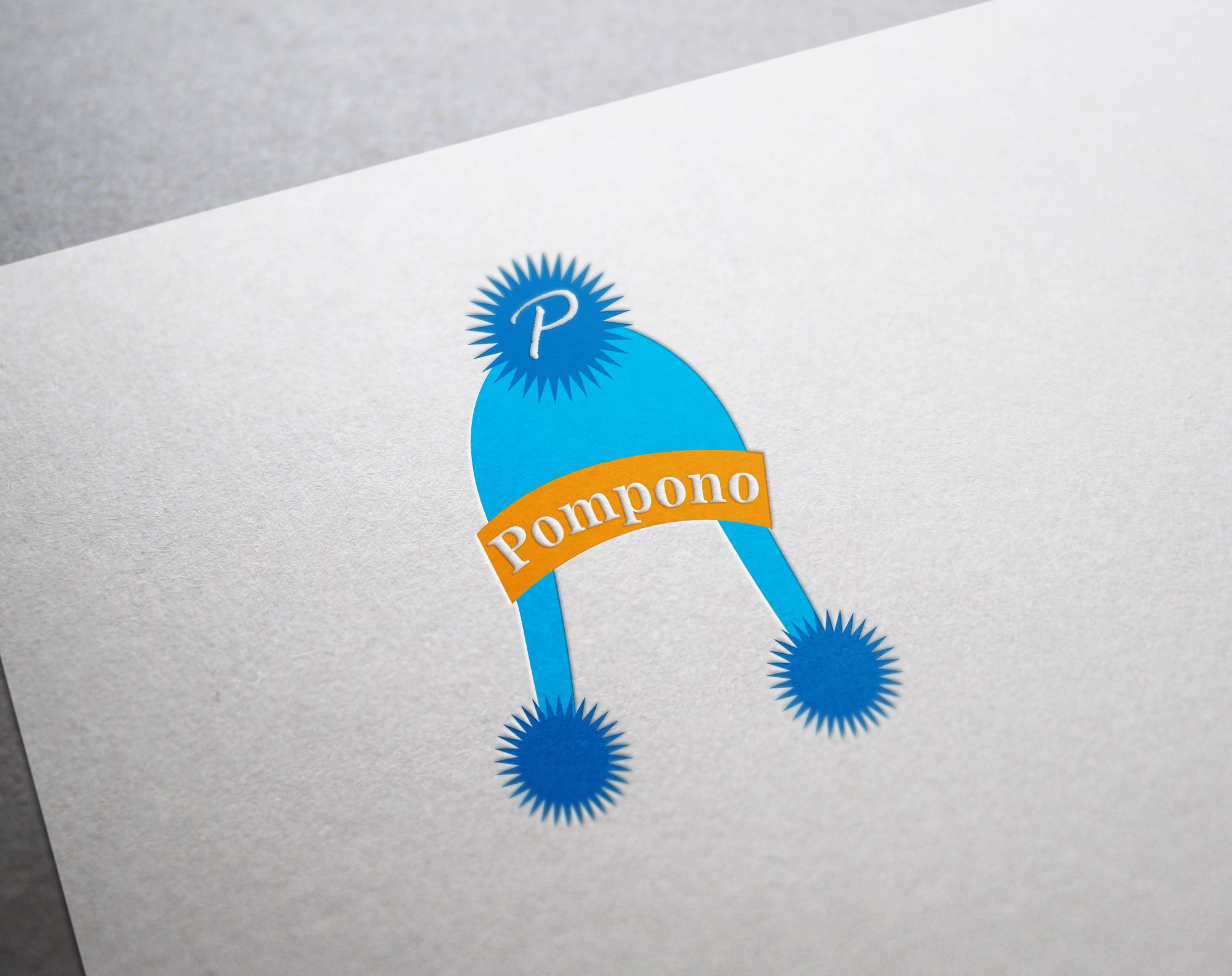 Логотип для шапок Pompono - дизайнер MEOW