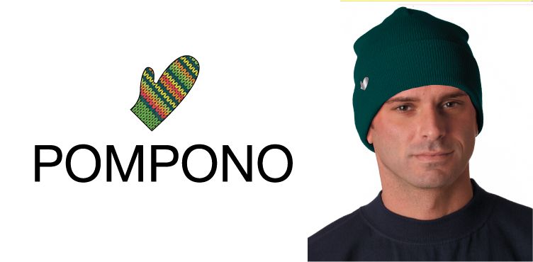 Логотип для шапок Pompono - дизайнер Antonska