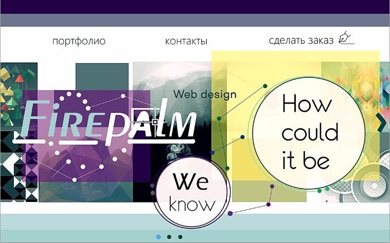 Сайт дизайн-студии - дизайнер Karolinakate