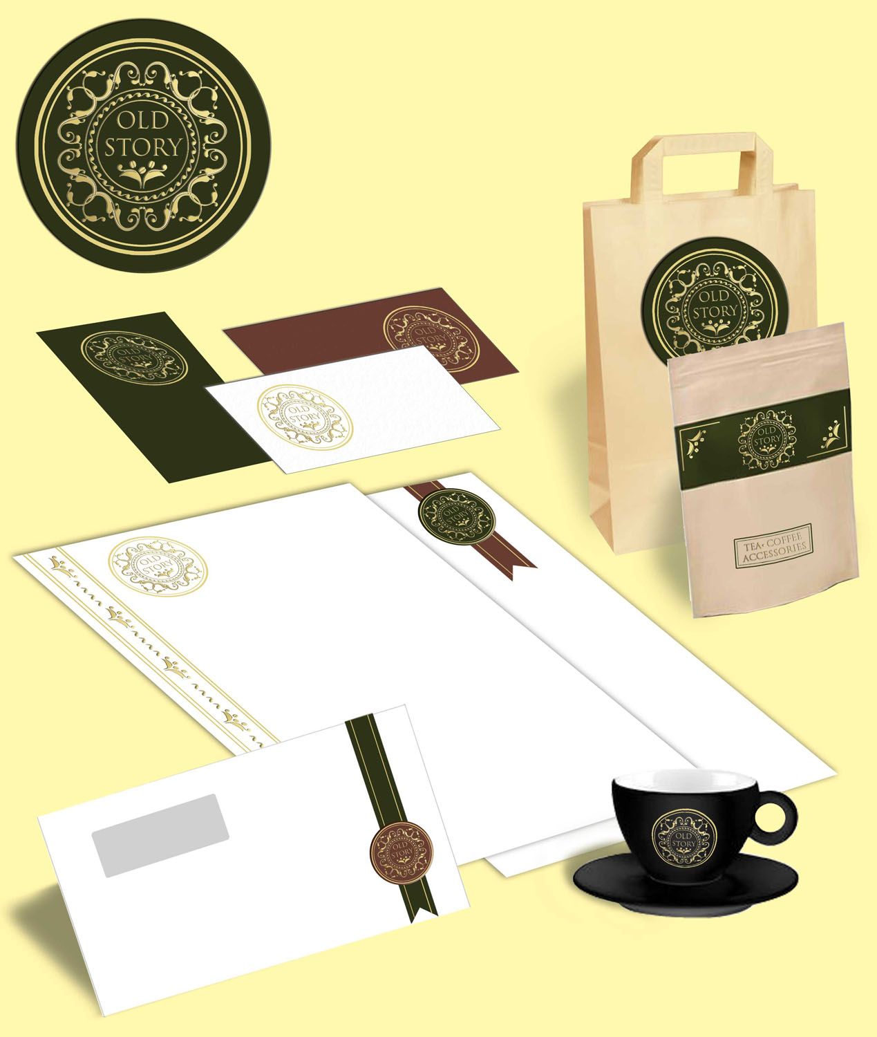 Логотип и фирстиль интернет-магазина чая, кофе - дизайнер InnaM