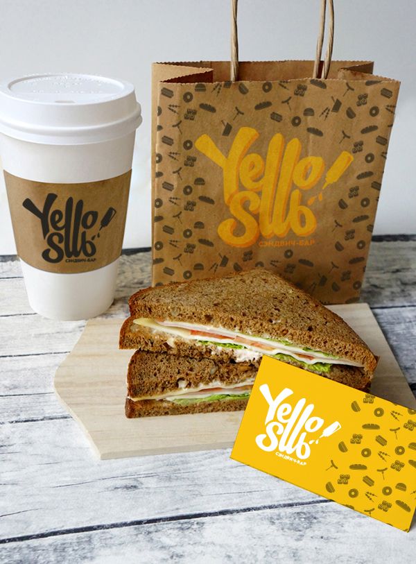 Логотип и фирменный стиль для сэндвич-бара - дизайнер KatyaKsera