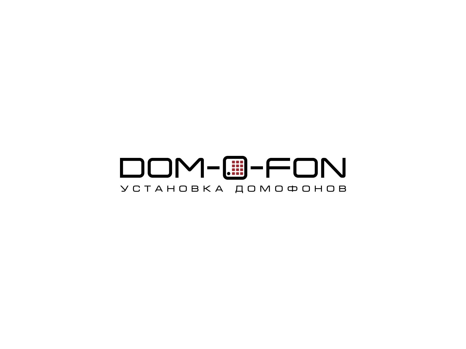 Логотип сайта по установке домофонов - дизайнер U4po4mak