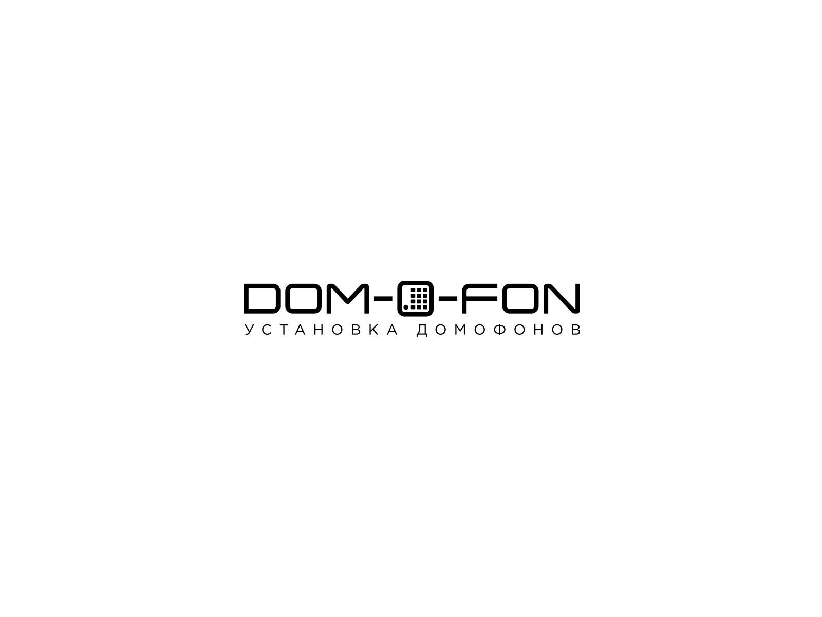 Логотип сайта по установке домофонов - дизайнер U4po4mak