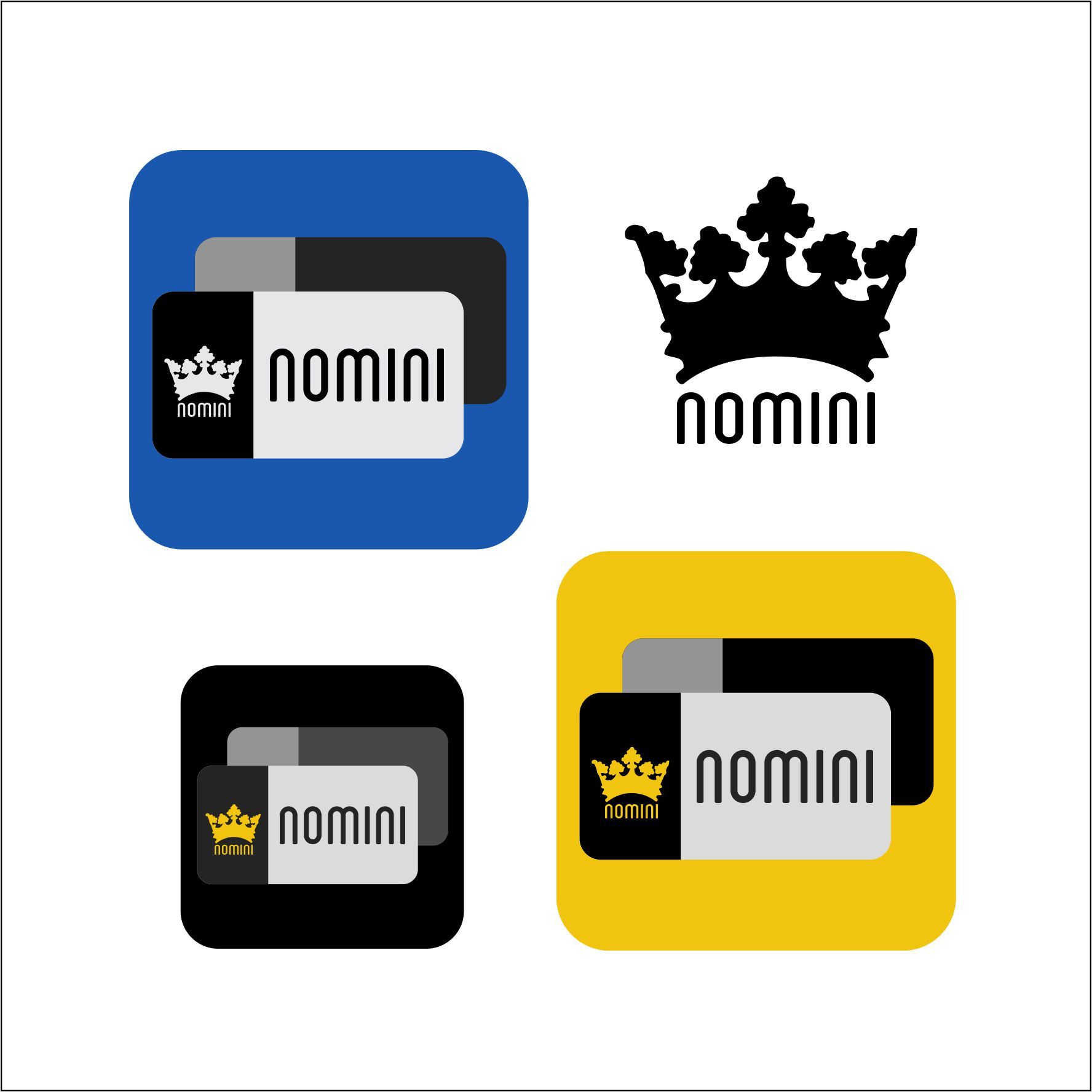 Логотип и иконка для iOS-приложения Nomini - дизайнер AlexZab