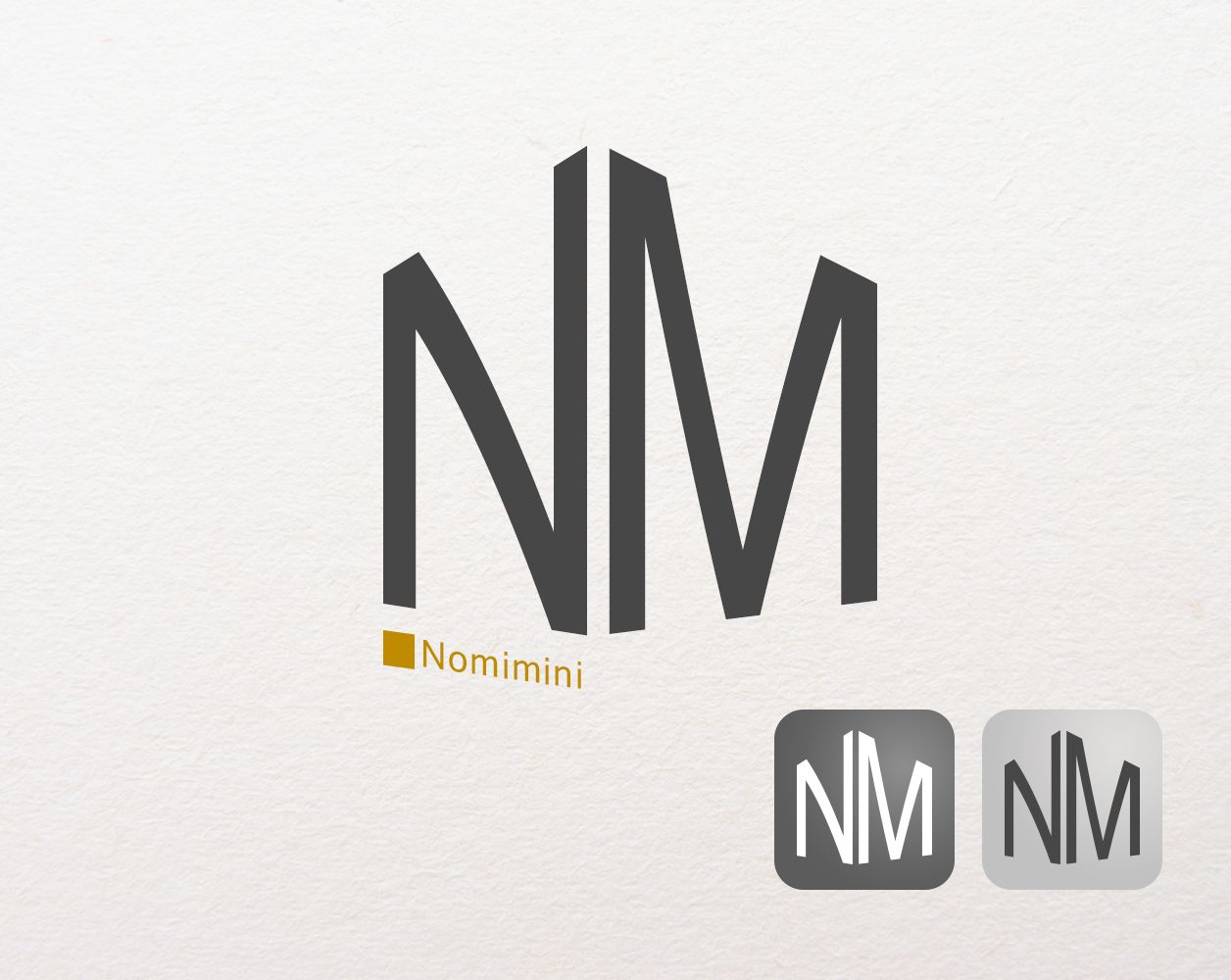 Логотип и иконка для iOS-приложения Nomini - дизайнер Hybrid_design