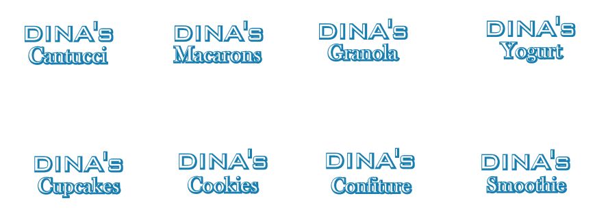 Лого для кондитерских изделий DINA's - дизайнер djei