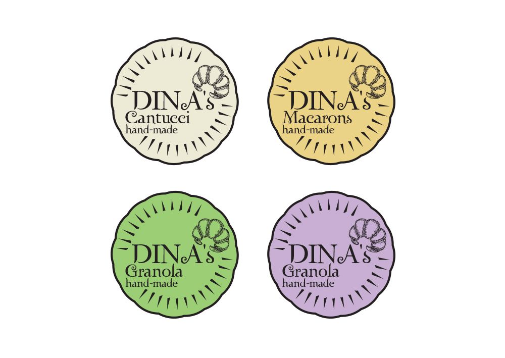 Лого для кондитерских изделий DINA's - дизайнер fotogolik