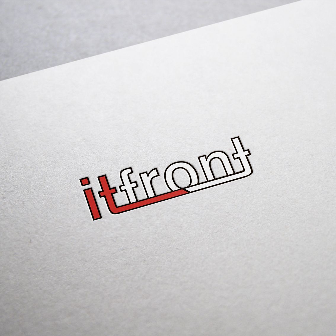 Создание логотипа компании АйТи Фронт (itfront.ru) - дизайнер mkravchenko
