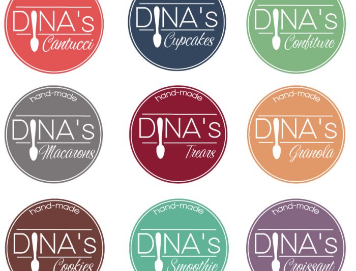 Лого для кондитерских изделий DINA's - дизайнер evamiller