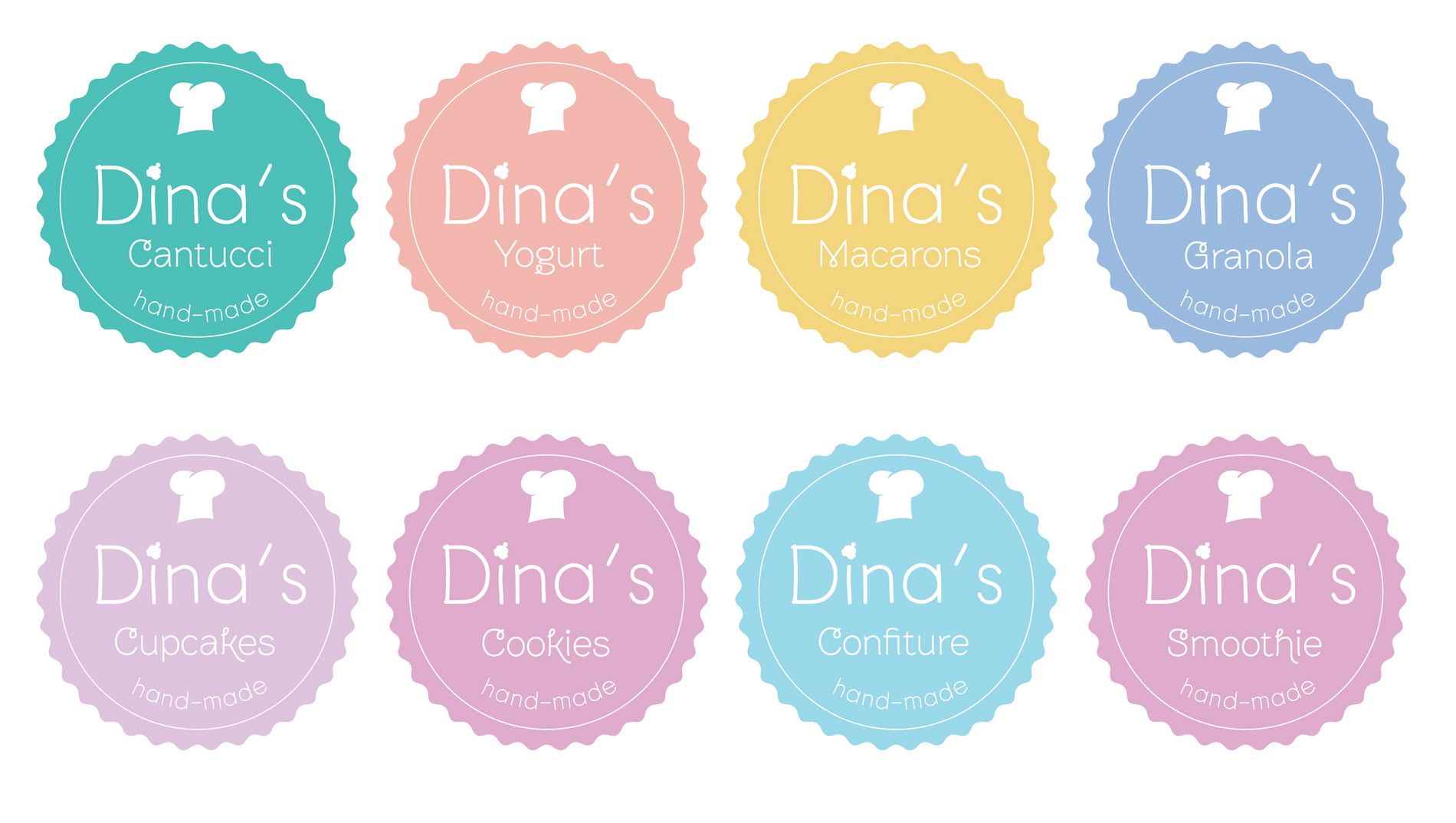 Лого для кондитерских изделий DINA's - дизайнер Korish