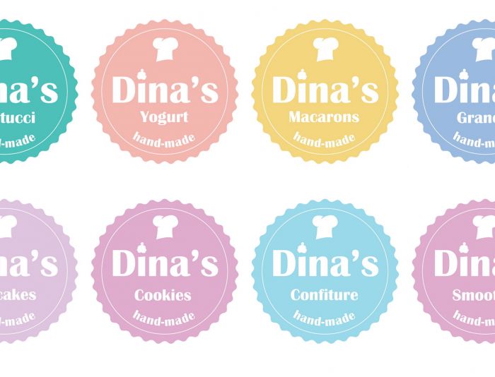 Лого для кондитерских изделий DINA's - дизайнер Korish
