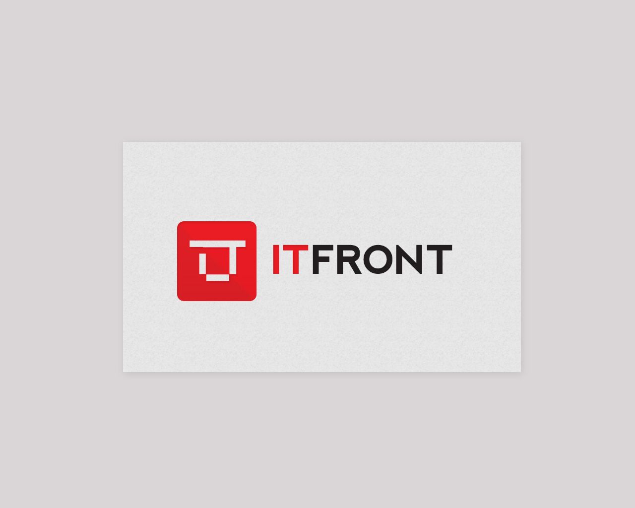 Создание логотипа компании АйТи Фронт (itfront.ru) - дизайнер spawnkr