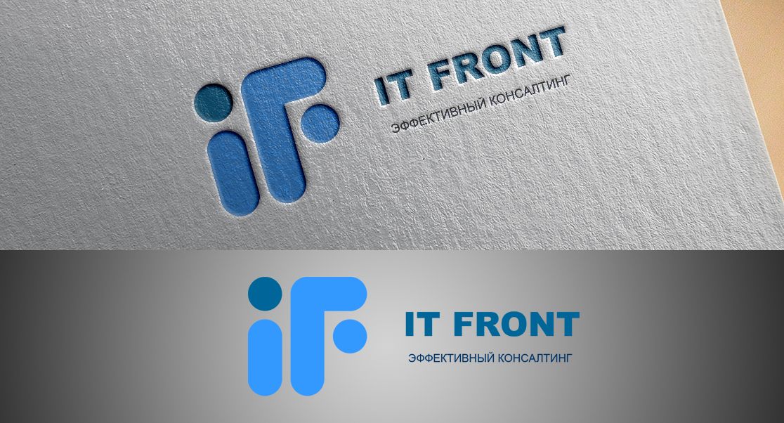 Создание логотипа компании АйТи Фронт (itfront.ru) - дизайнер DmitryMeow