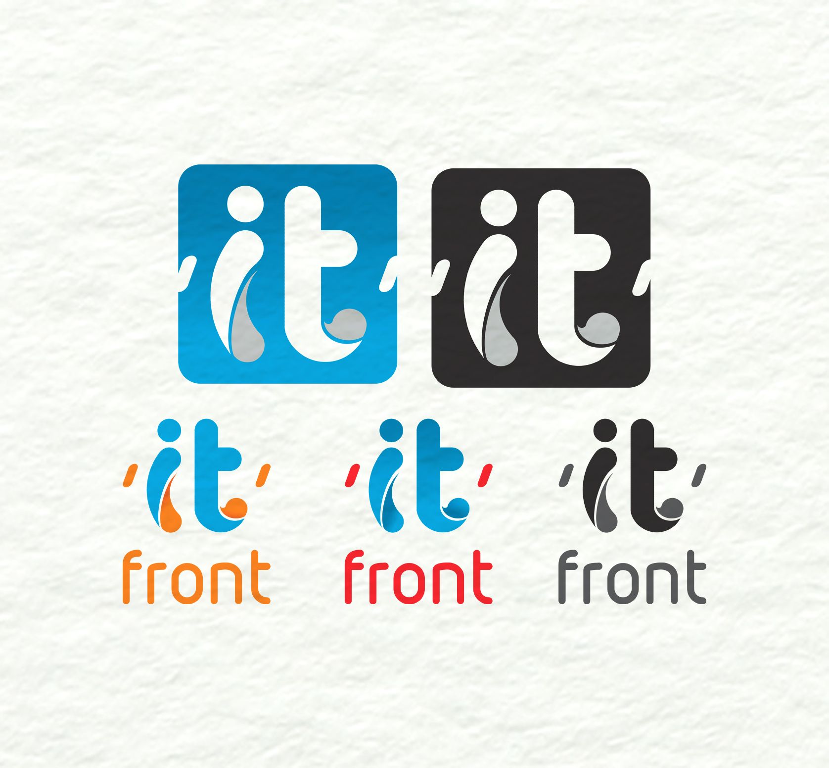 Создание логотипа компании АйТи Фронт (itfront.ru) - дизайнер kuchupen