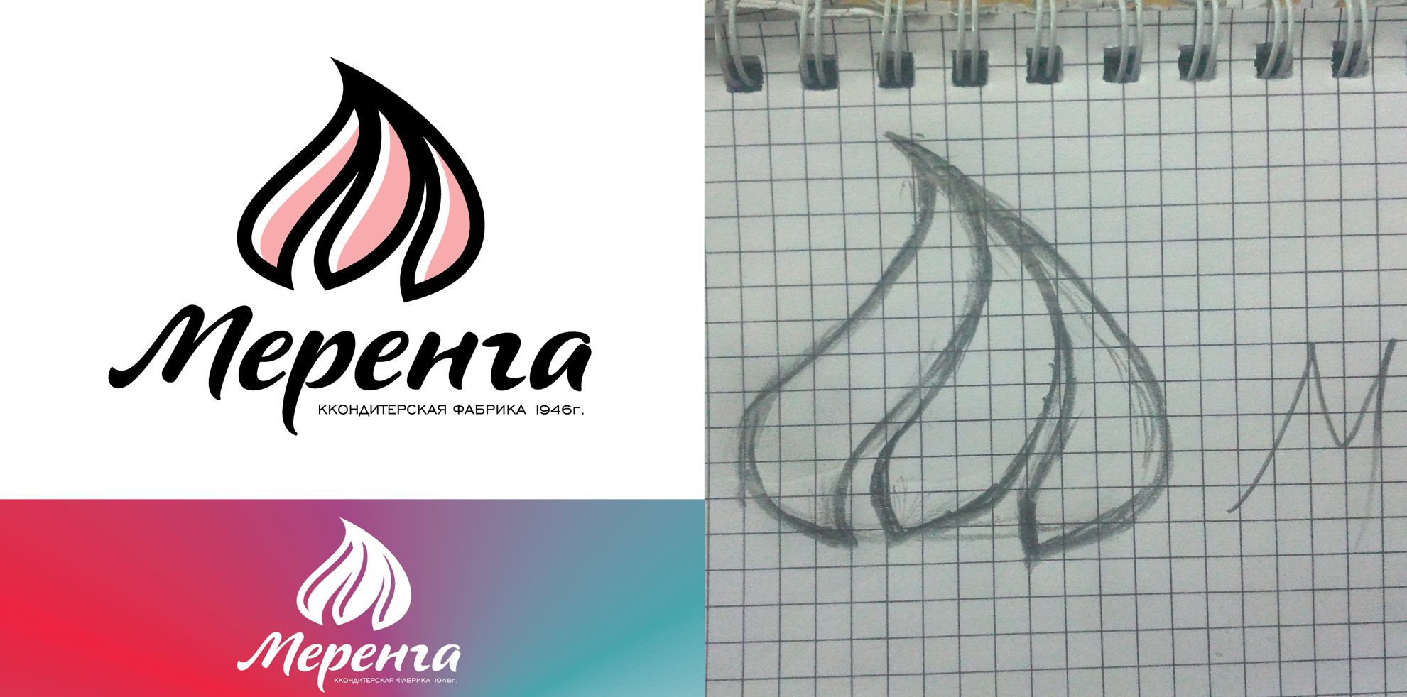 Логотип для кондитерской фабрики Меренга - дизайнер R-A-M