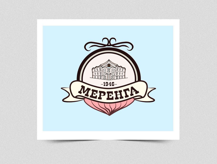 Логотип для кондитерской фабрики Меренга - дизайнер veli4k0