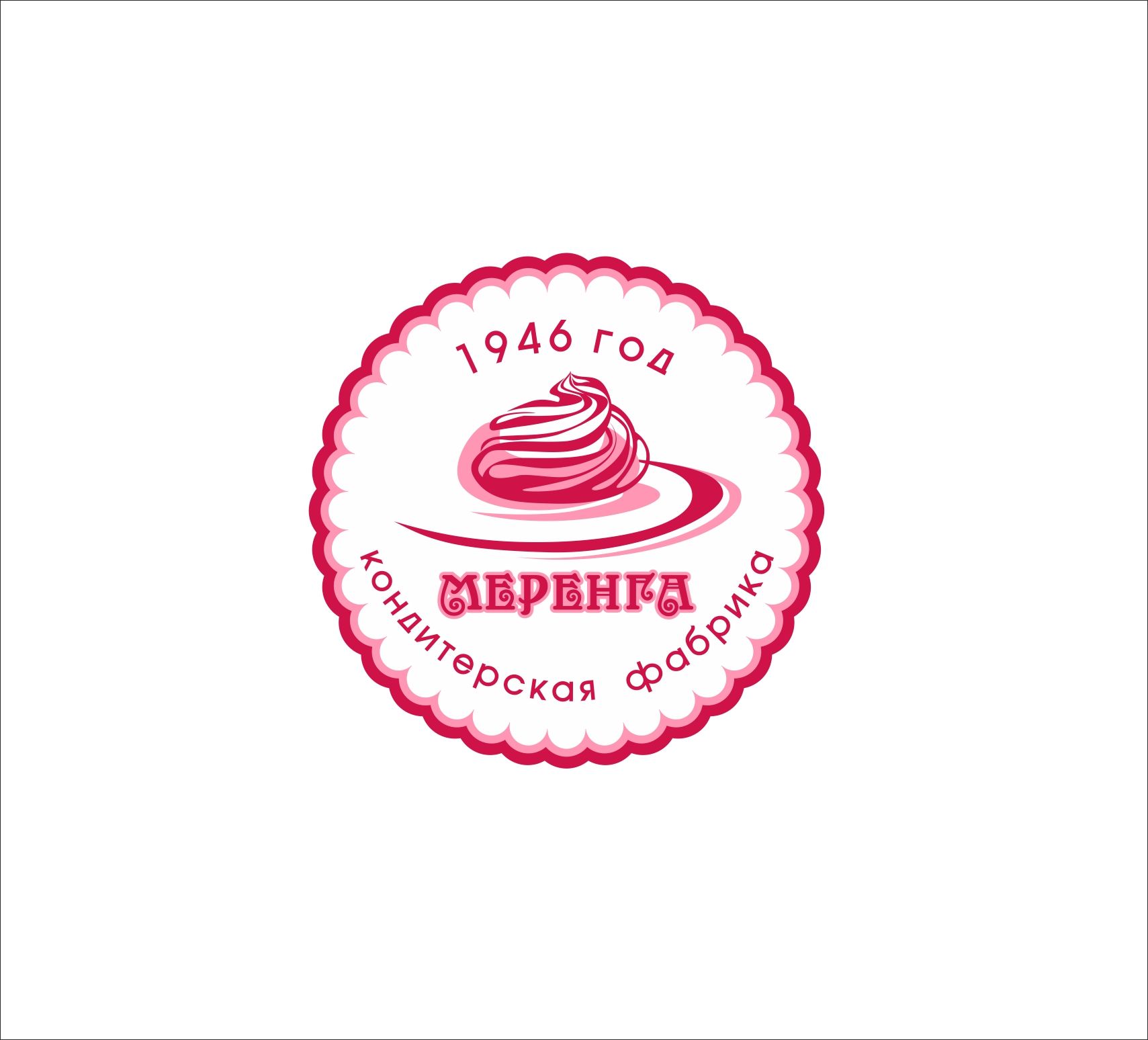 Логотип для кондитерской фабрики Меренга - дизайнер art-valeri