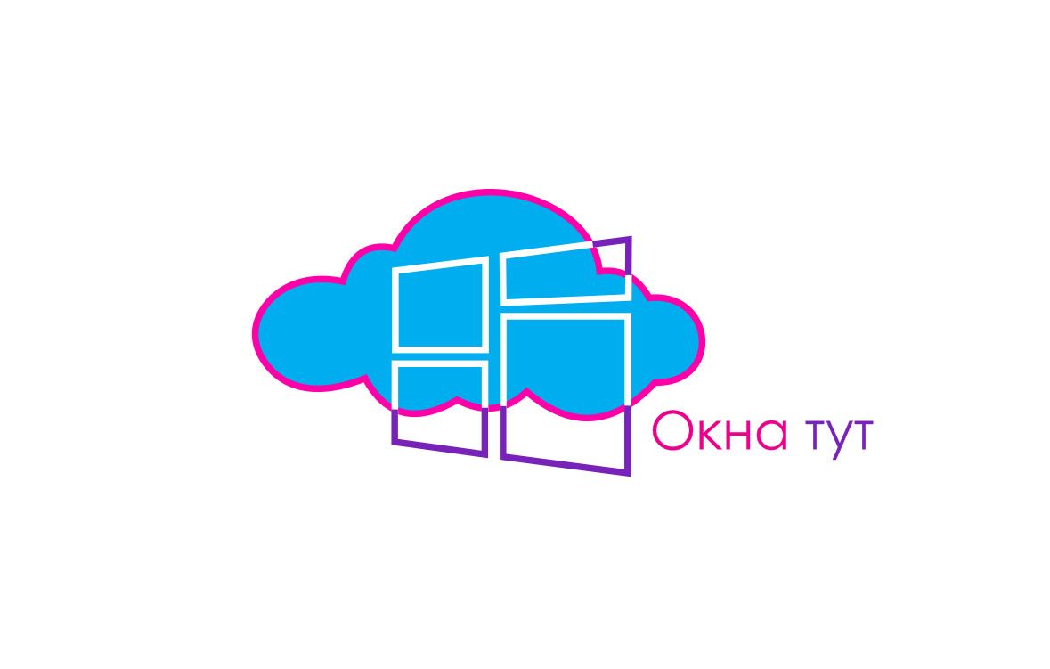 Логотип для сайта Окна тут - дизайнер ZazArt