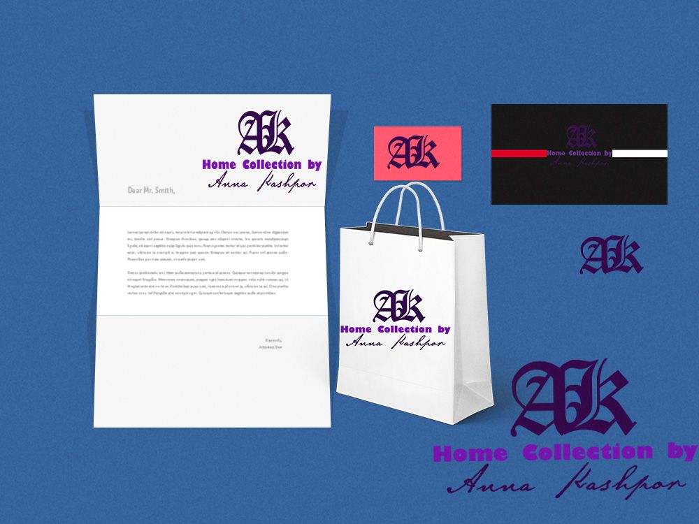 Лого и ФС для Home Collection by Anna Kashpor - дизайнер senotov-alex