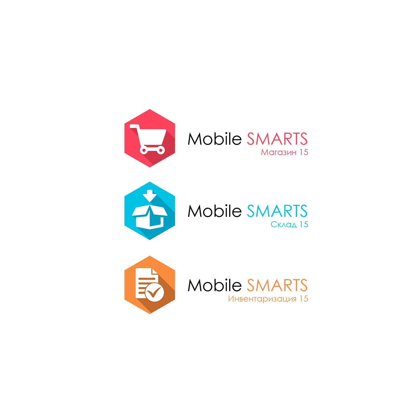 Логотипы серии программных продуктов Mobile SMARTS - дизайнер Splayd