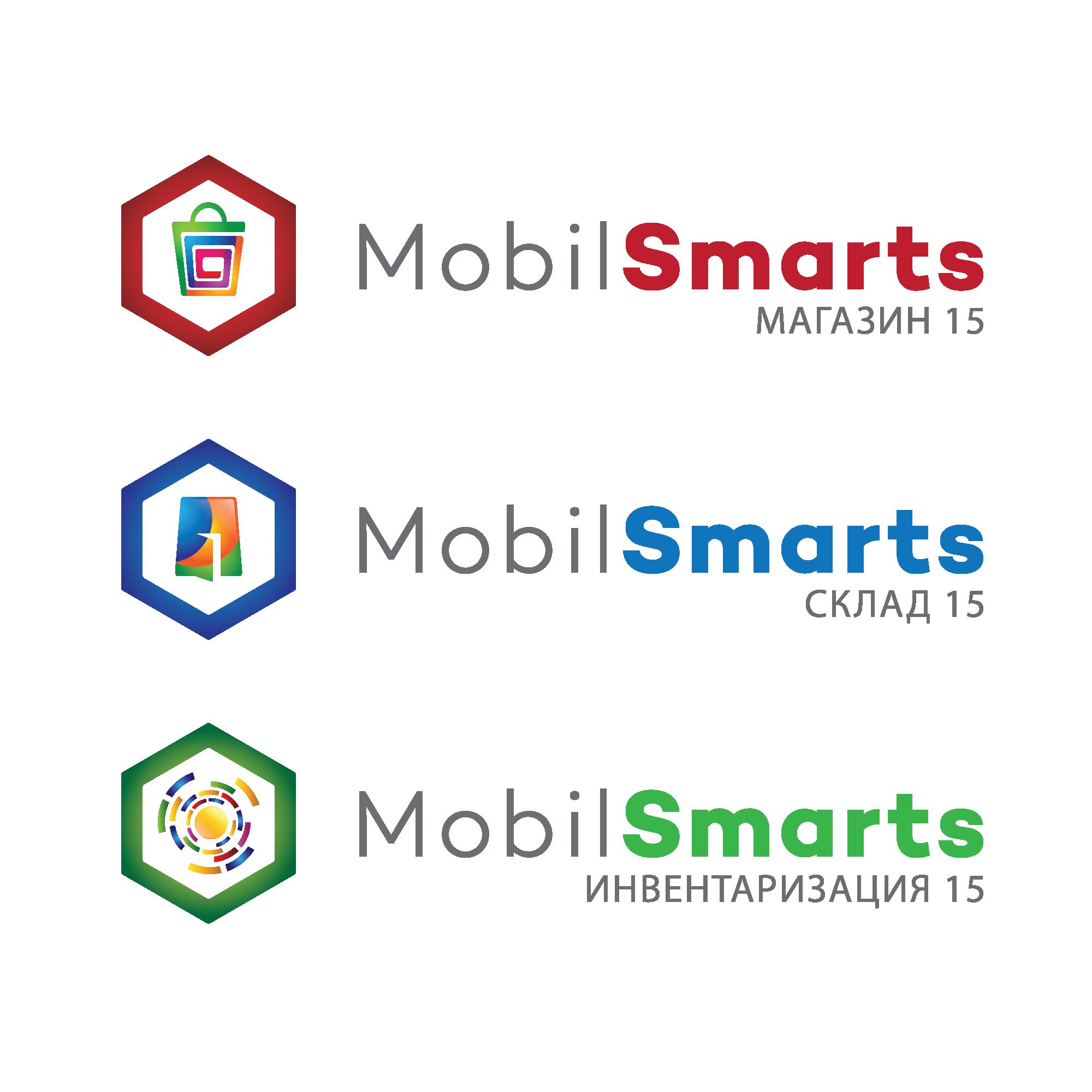 Логотипы серии программных продуктов Mobile SMARTS - дизайнер Gregorydesign