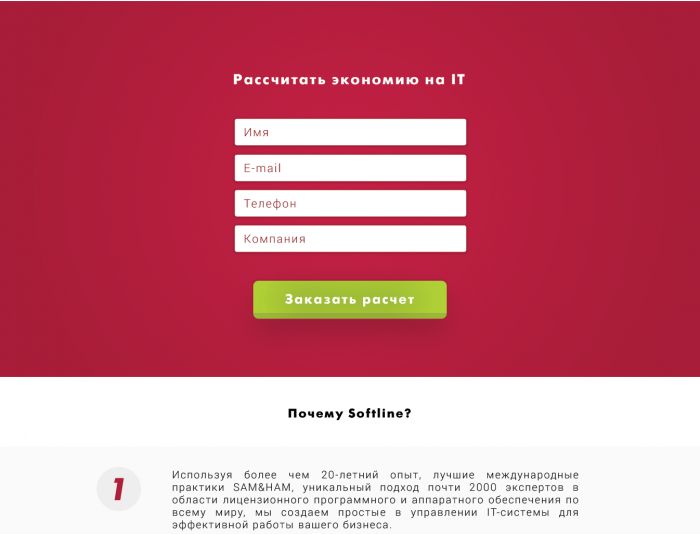Landing Page для ИТ-услуги - дизайнер tihmenev