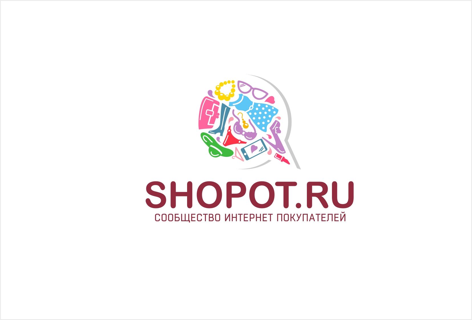 Логотип интернет-сообщества о покупках  - дизайнер kras-sky