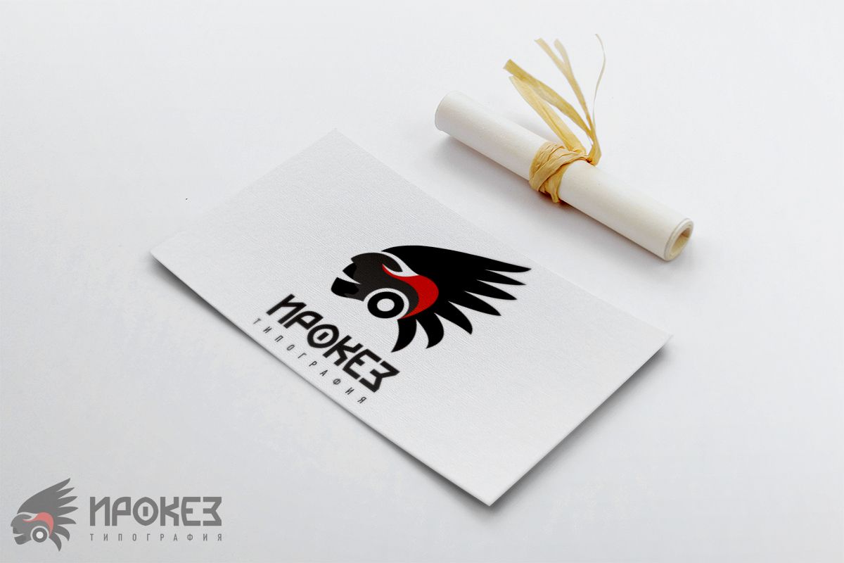 Редизайн лого и дизайн ФС для типографии Ирокез - дизайнер vision