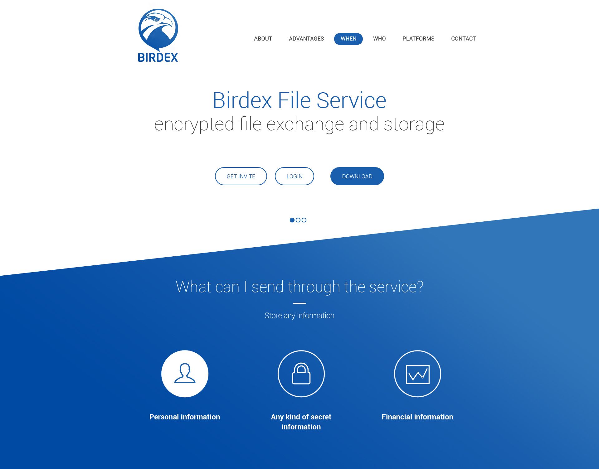 Сайт для сервиса обмена зашифрованными файлами - дизайнер Nikus971