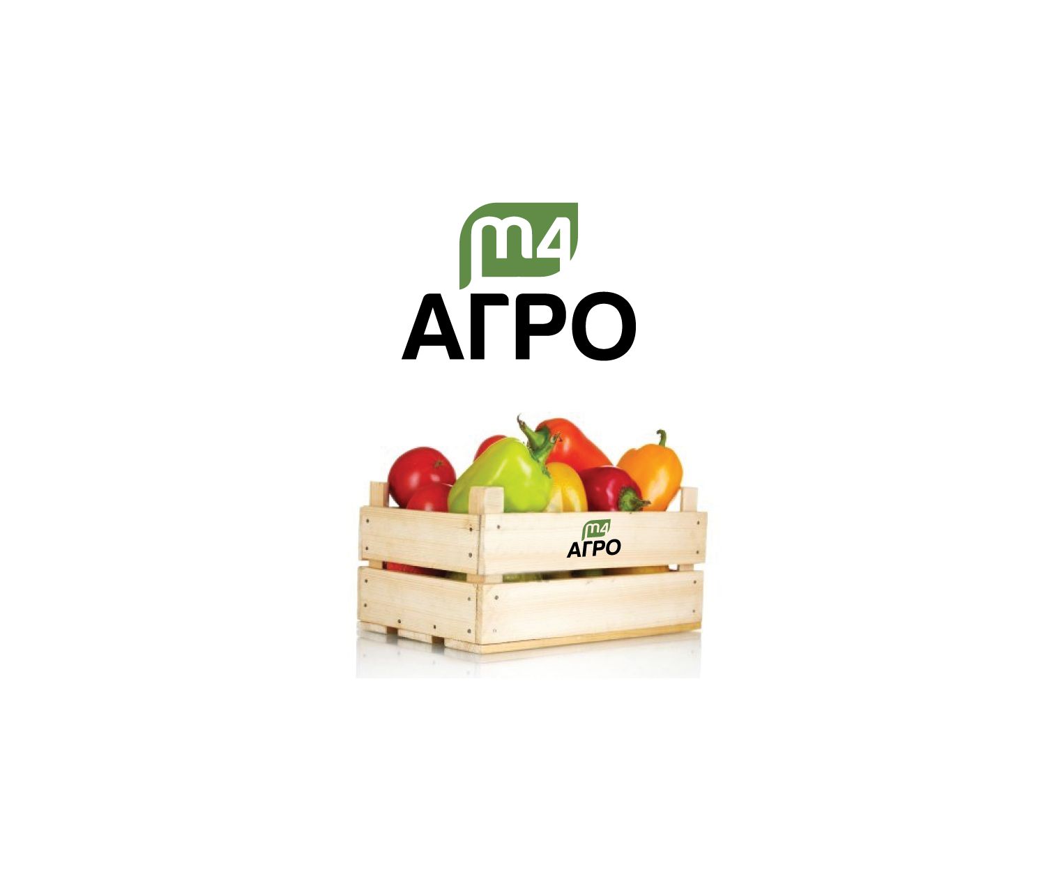Логотип для M4 АГРО - Российские фрукты - дизайнер peps-65