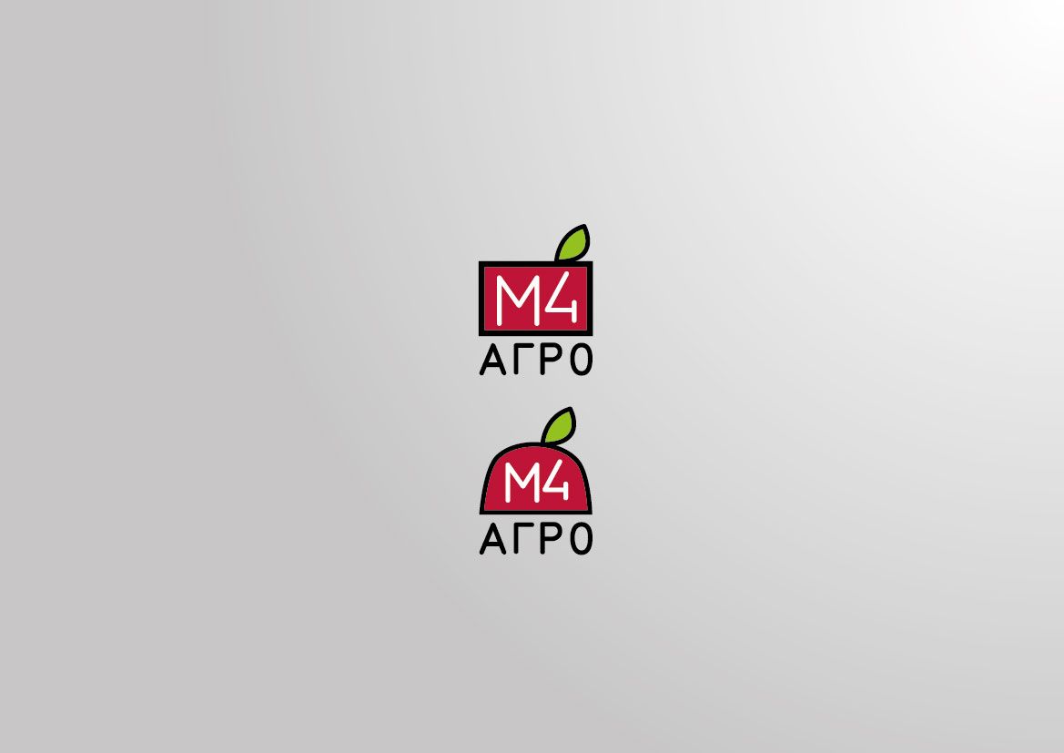 Логотип для M4 АГРО - Российские фрукты - дизайнер uchagina