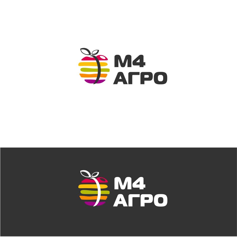 Логотип для M4 АГРО - Российские фрукты - дизайнер Nodal