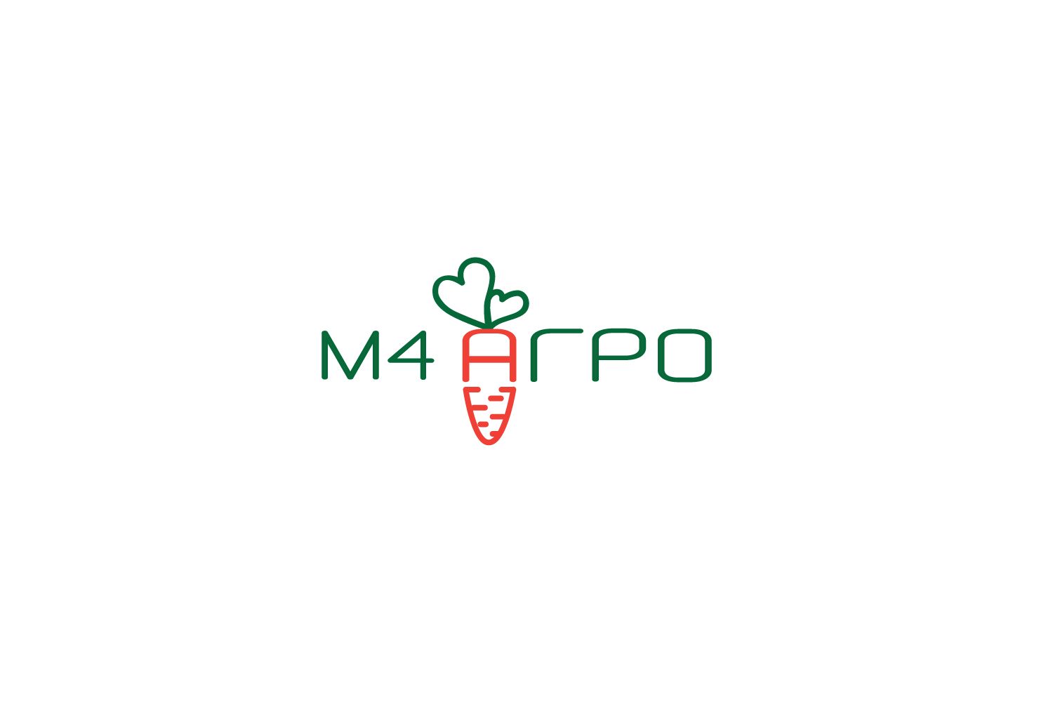Логотип для M4 АГРО - Российские фрукты - дизайнер viva0586