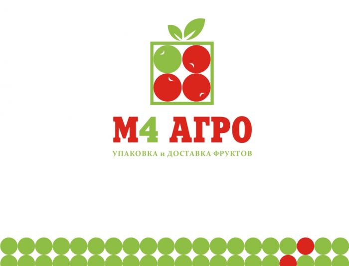 Логотип для M4 АГРО - Российские фрукты - дизайнер DINA
