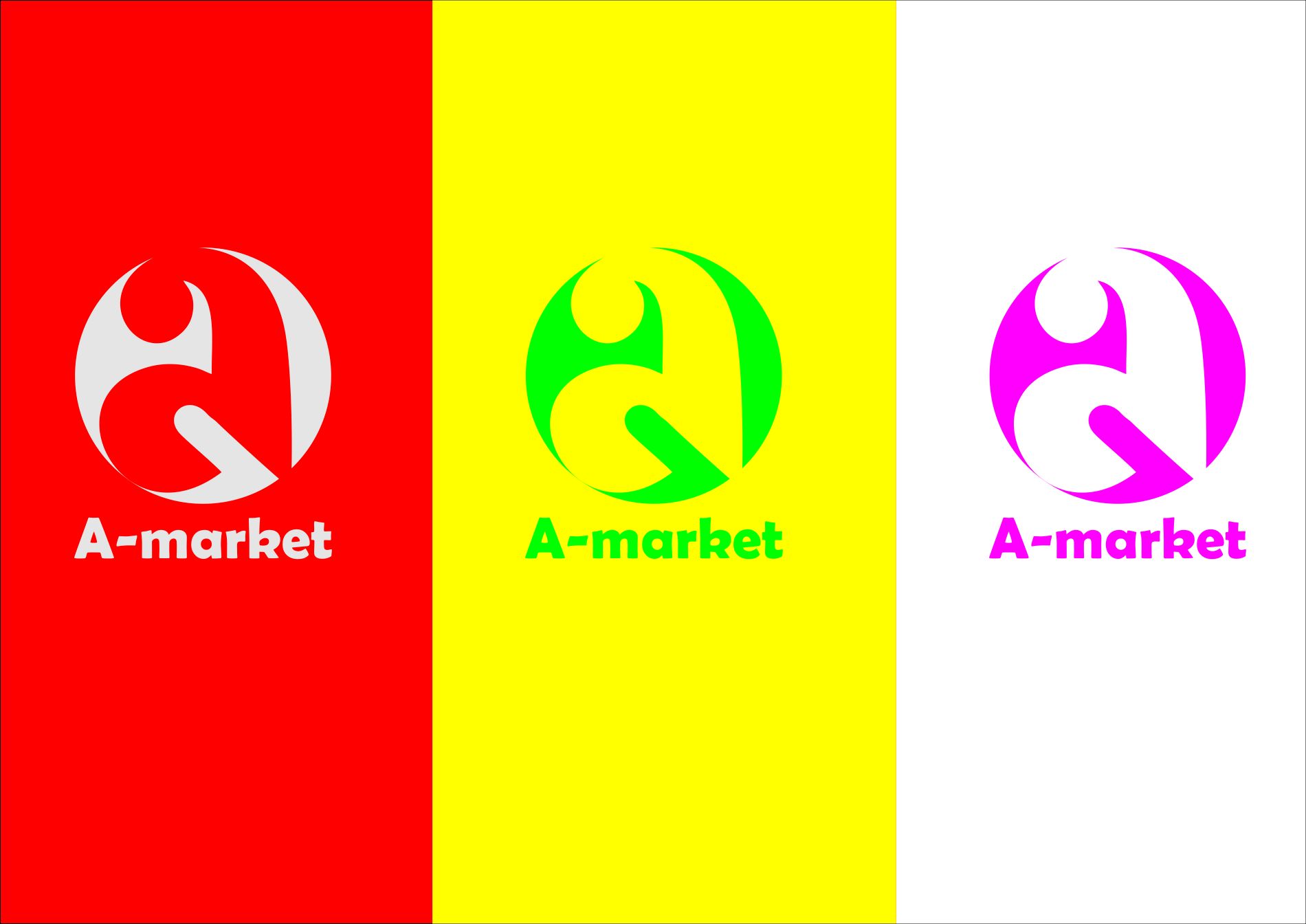 Логотип и брендбук для А-маркет - дизайнер lildan